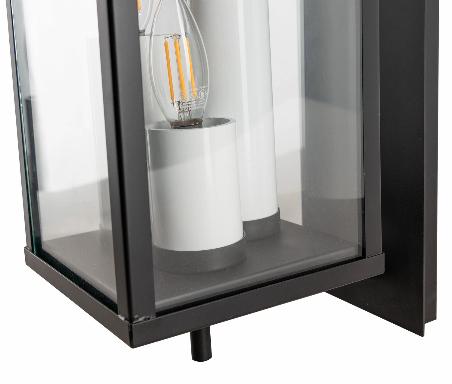 Back Bay Three Light Outdoor Wall Mount Matte Black