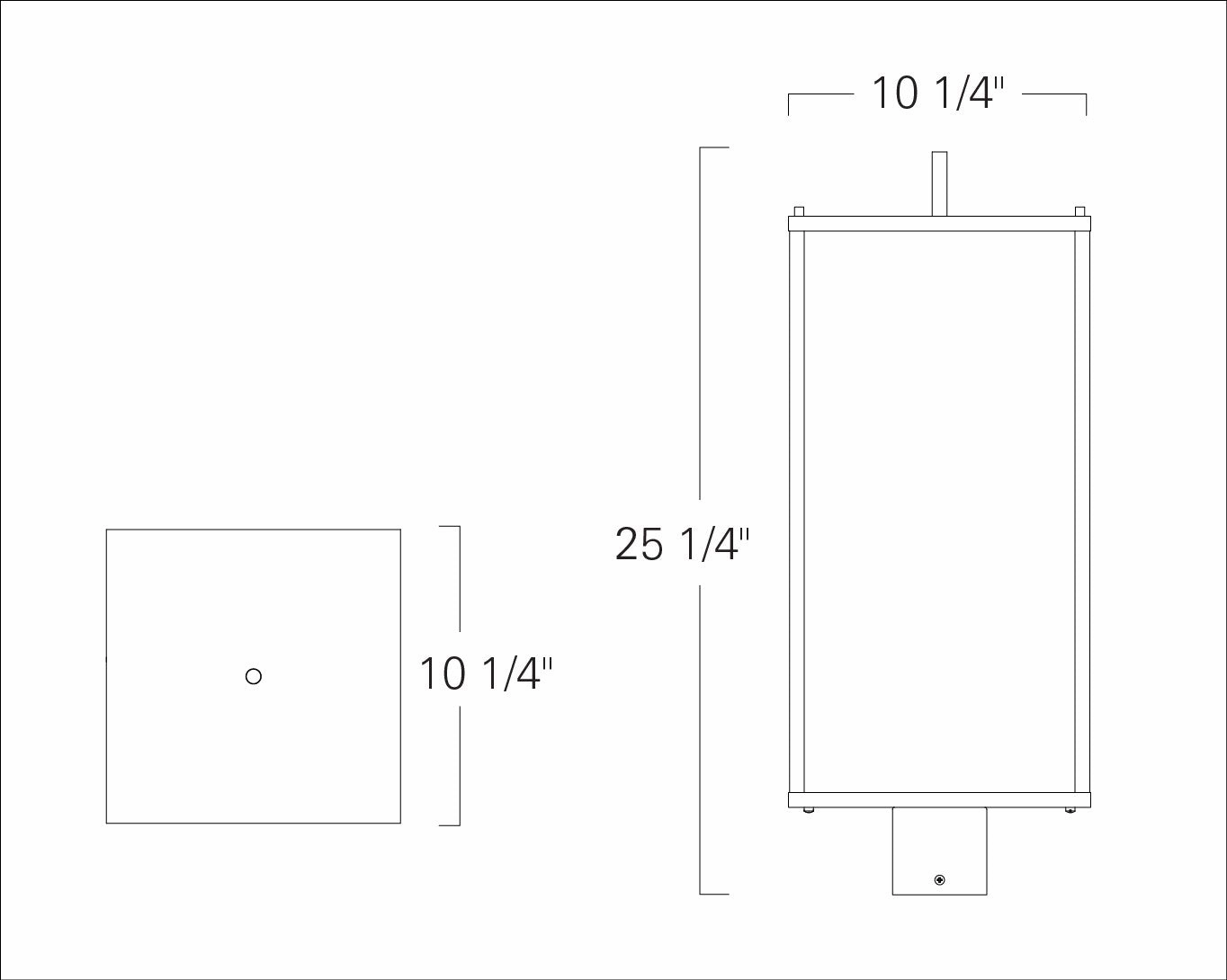 Back Bay Three Light Post Mount Aged Brass