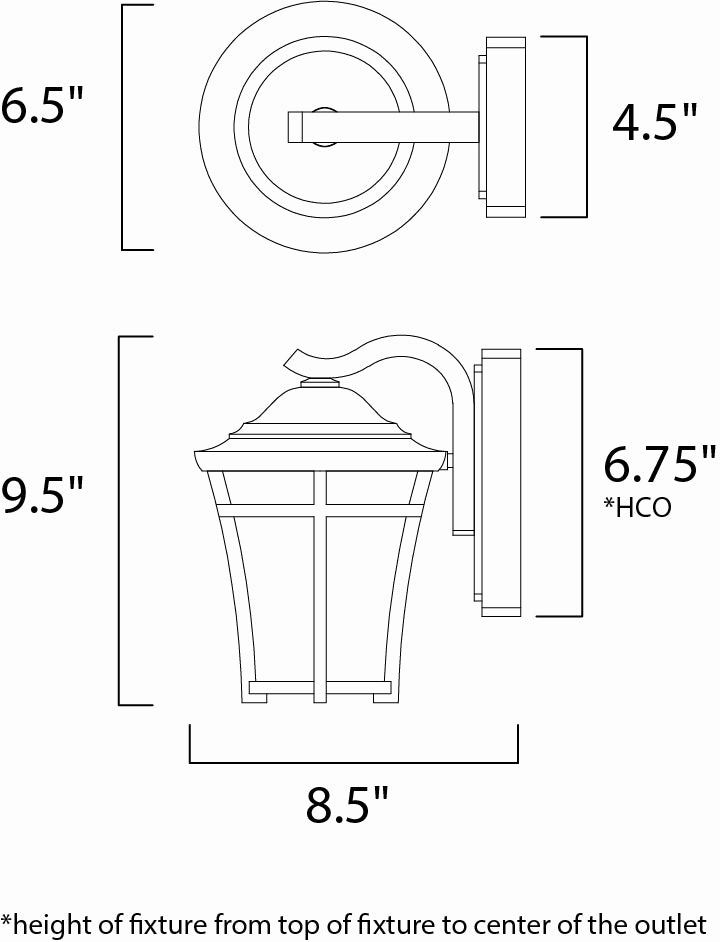 Balboa DC LED E26 LED Outdoor Wall Sconce Copper Oxide