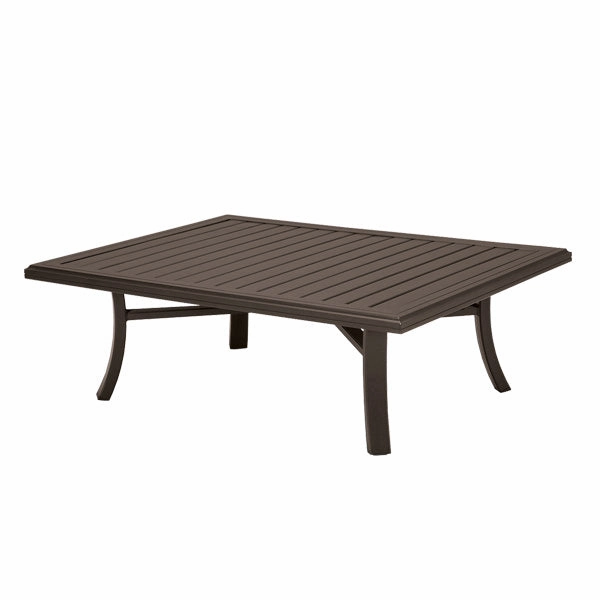 Banchetto 42" x 54" Rectangle Slat Top Coffee Tableoutdoor coffee table for patio or lounge