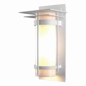 Banded Outdoor Sconce with Top PlateWeatherproof outdoor lighting