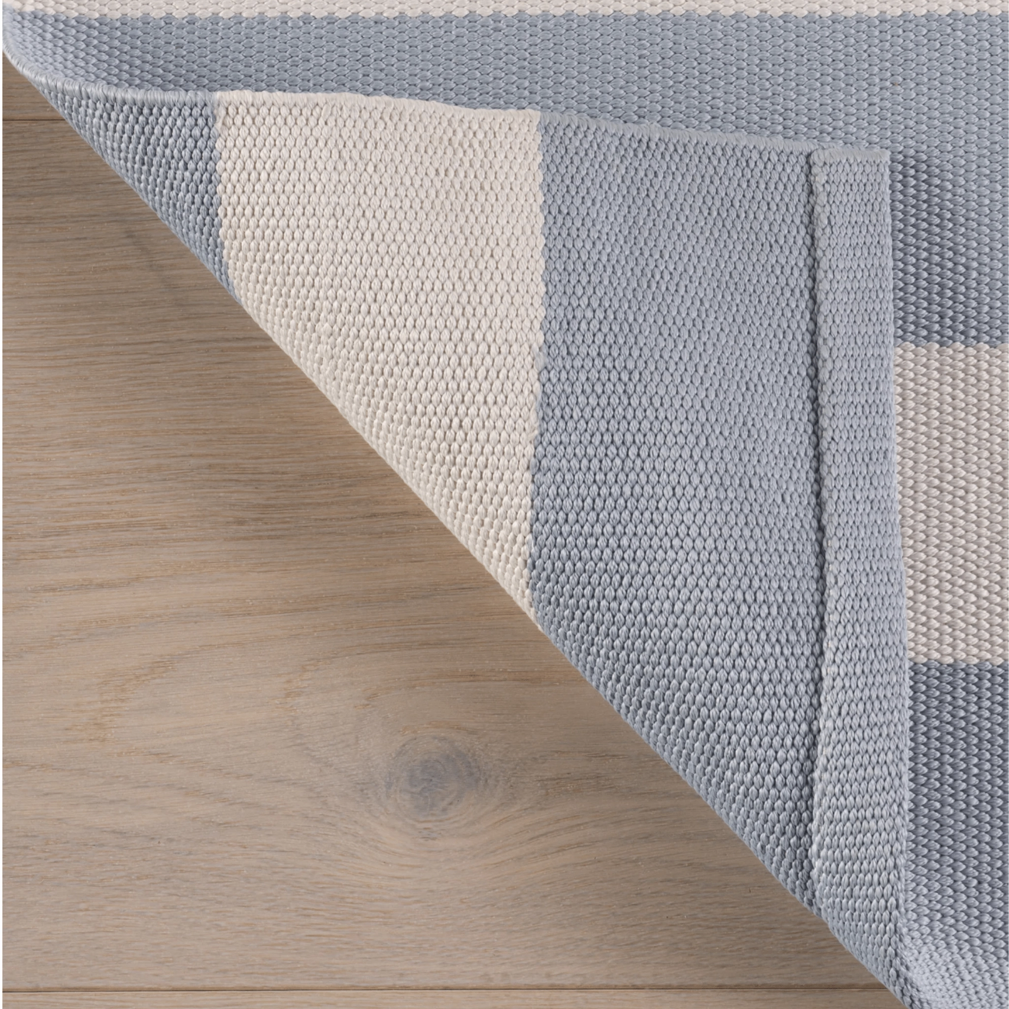Banks Stripe Handwoven Indoor/Outdoor Rug - Swedish Blue