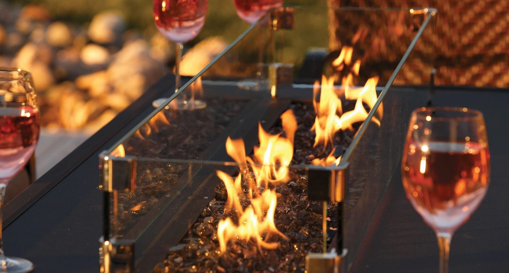 Barbara Jean Collection 48" OLT48 Linear Outdoor Gas Fire Table
