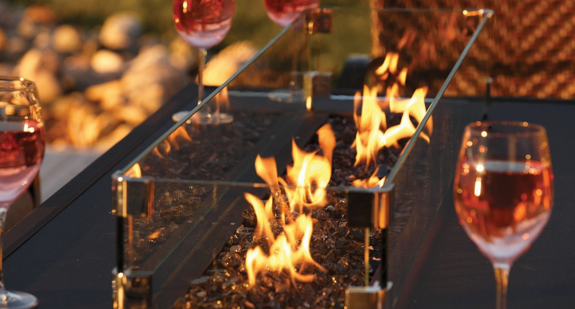 Barbara Jean Collection 48" OLT48 Linear Outdoor Gas Fire Table