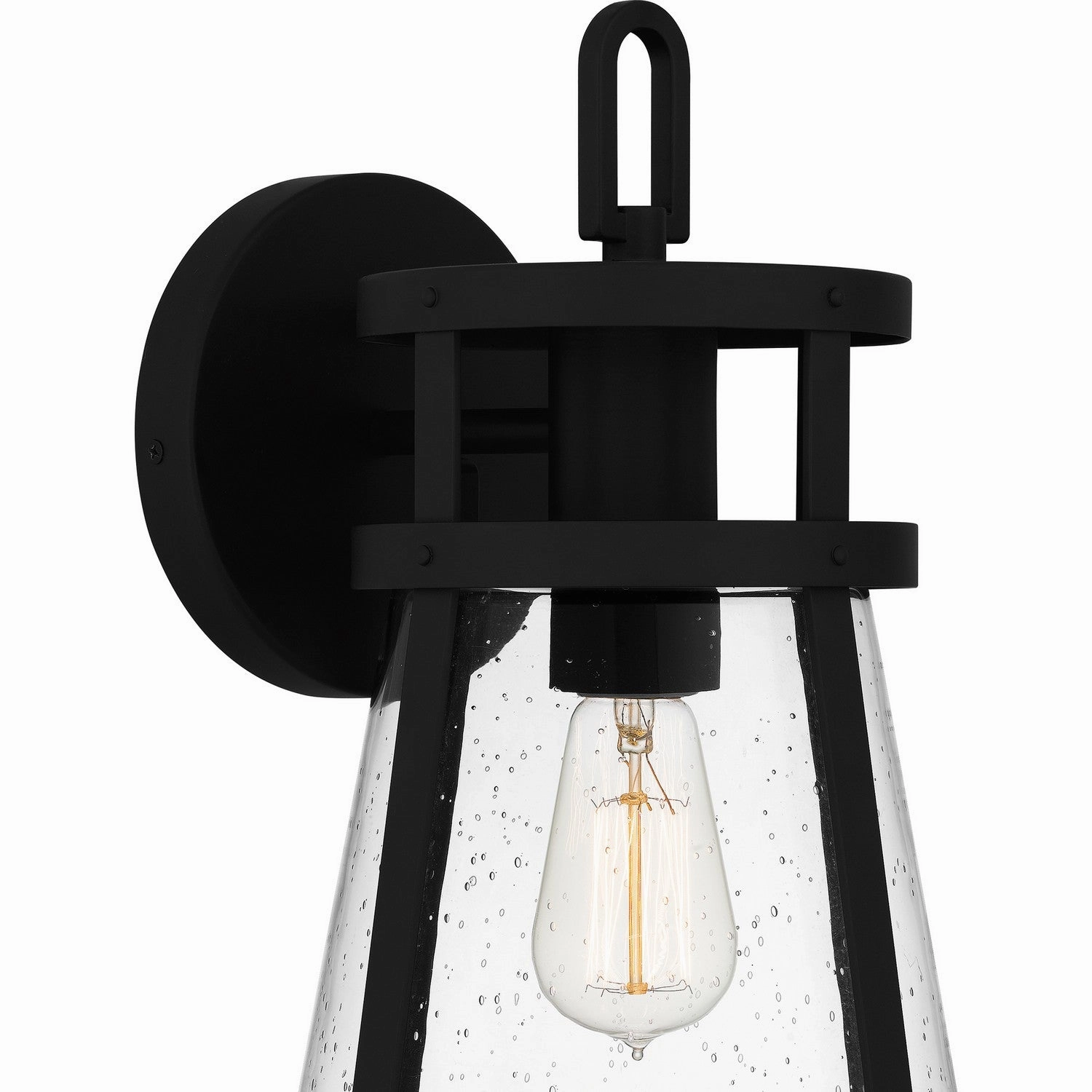 Barber One Light Outdoor Wall Mount Matte Black