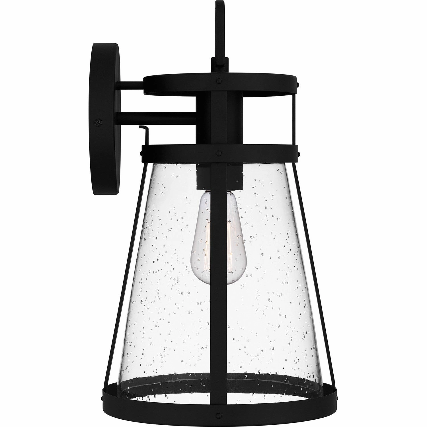 Barber One Light Outdoor Wall Mount Matte Black