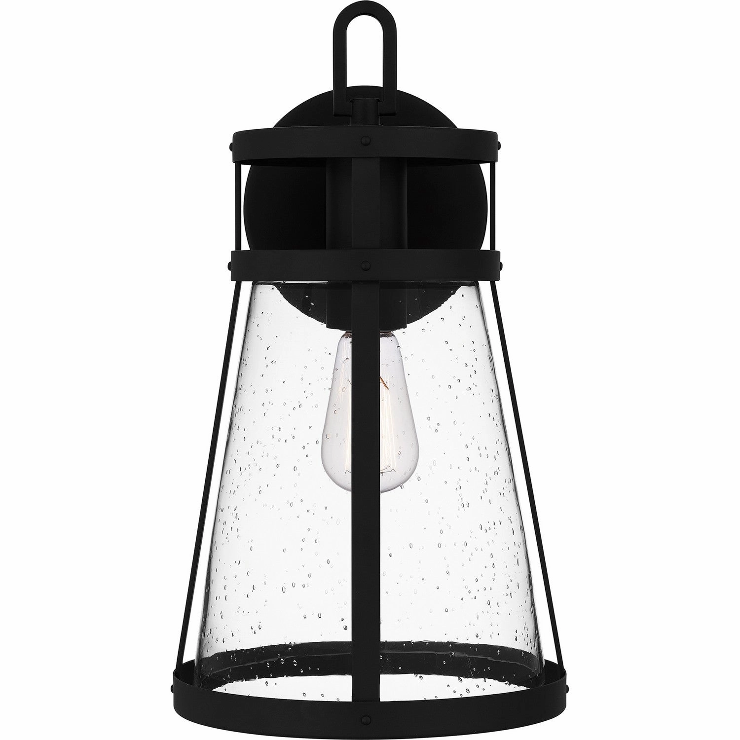 Barber One Light Outdoor Wall Mount Matte Black