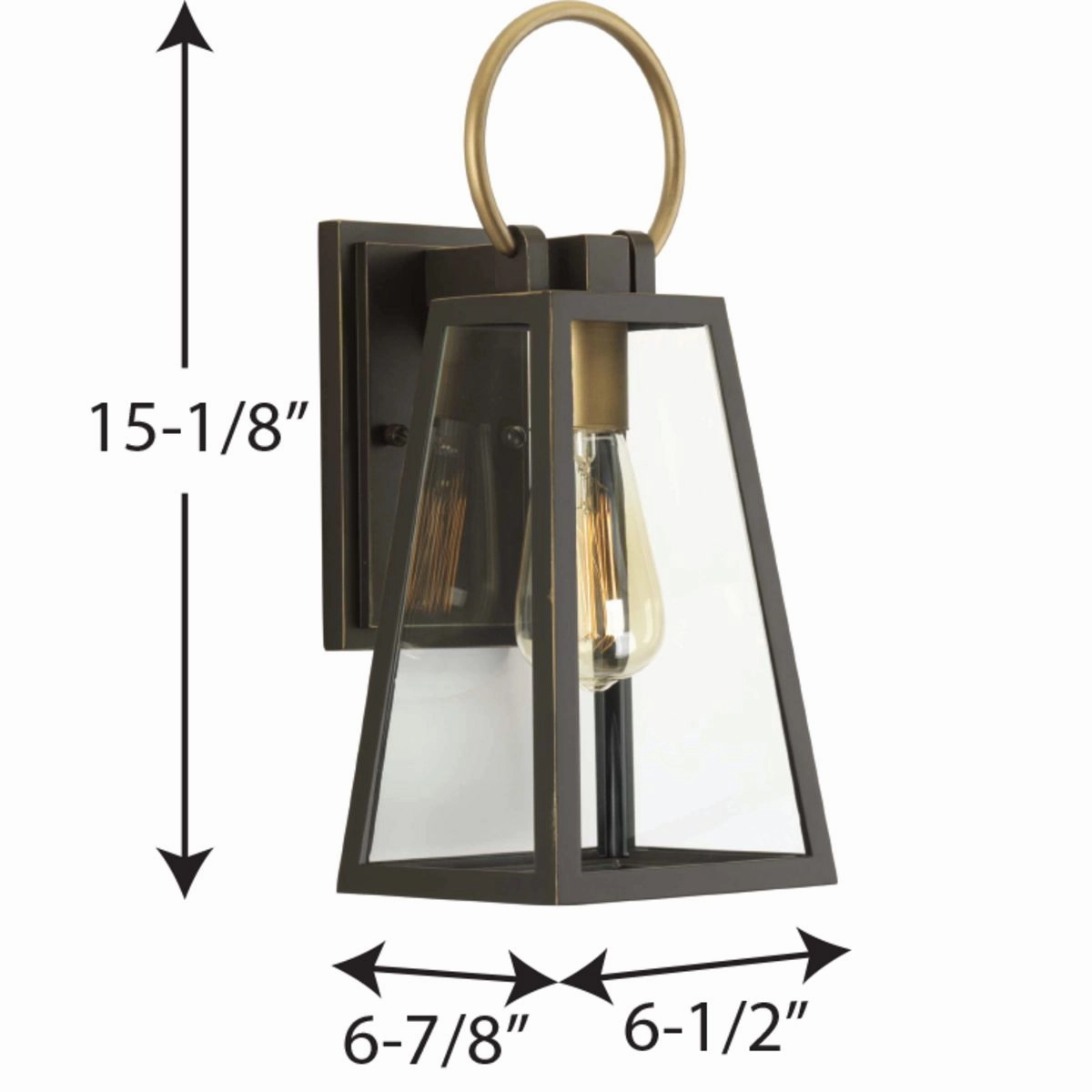 Barnett One Light Wall Lantern Antique Bronze