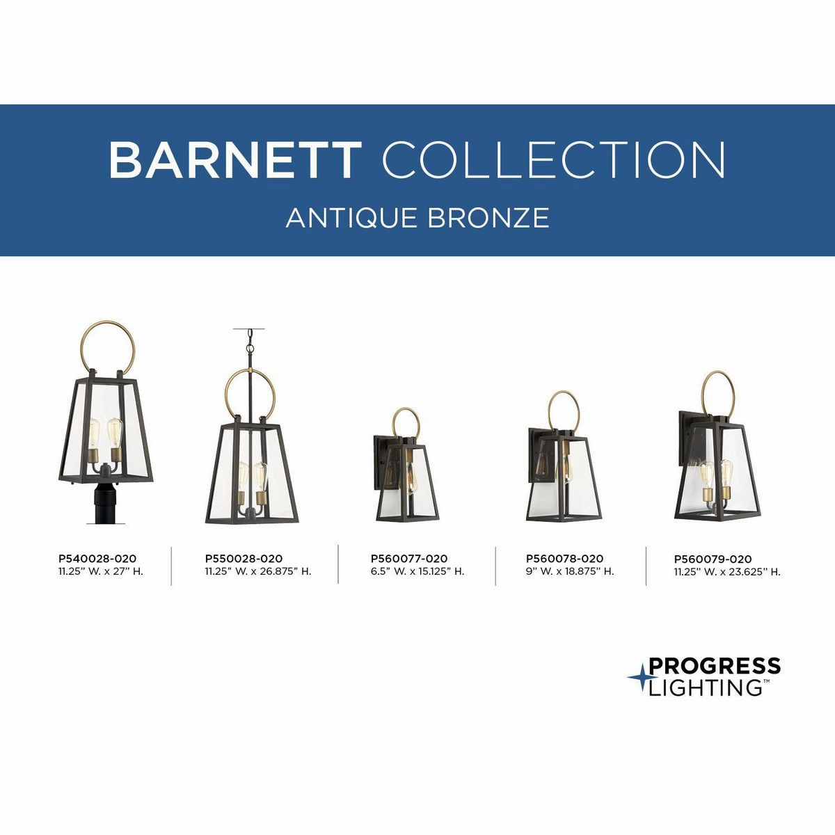 Barnett One Light Wall Lantern Antique Bronze