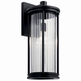 Barras One Light Outdoor Wall Mount BlackOutdoor wall sconces with motion sensor