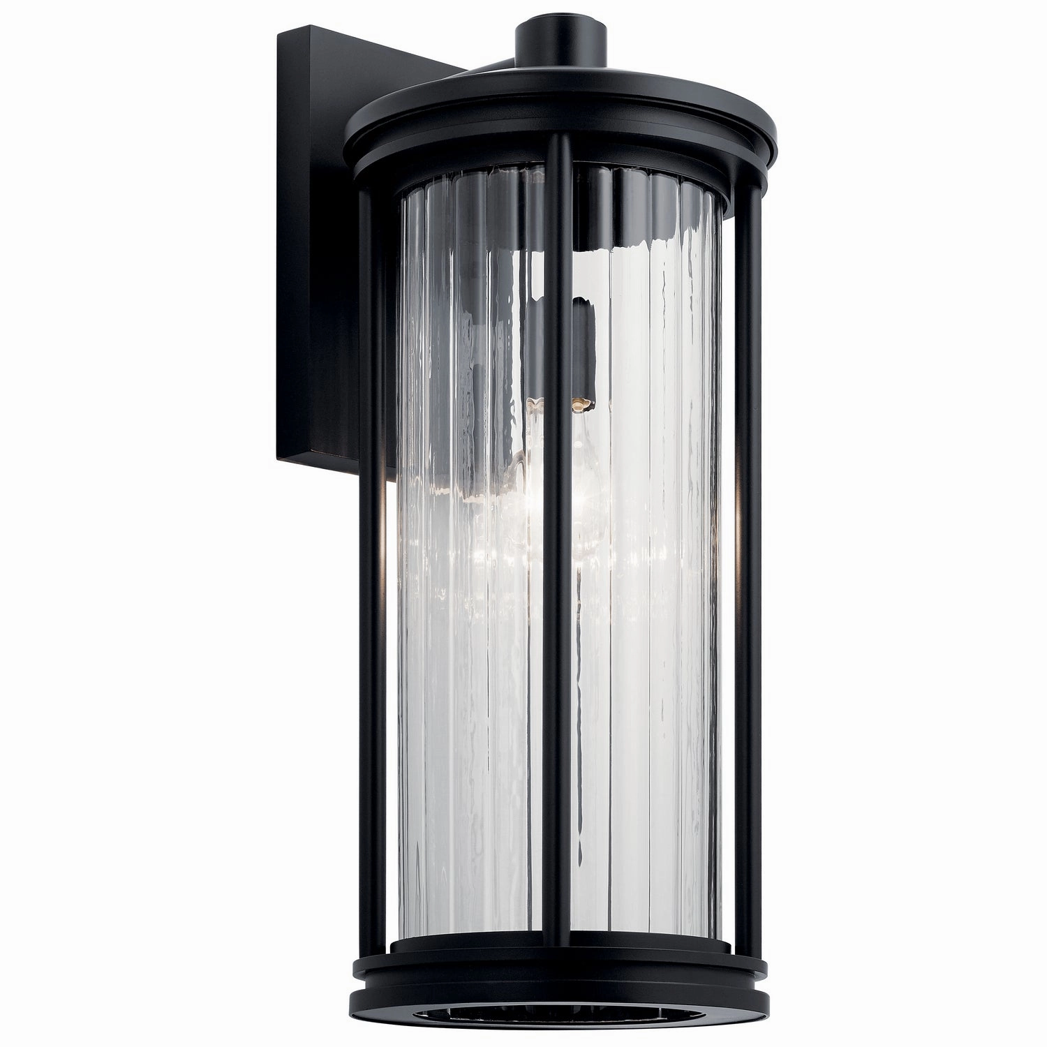 Barras One Light Outdoor Wall Mount BlackOutdoor wall sconces with motion sensor