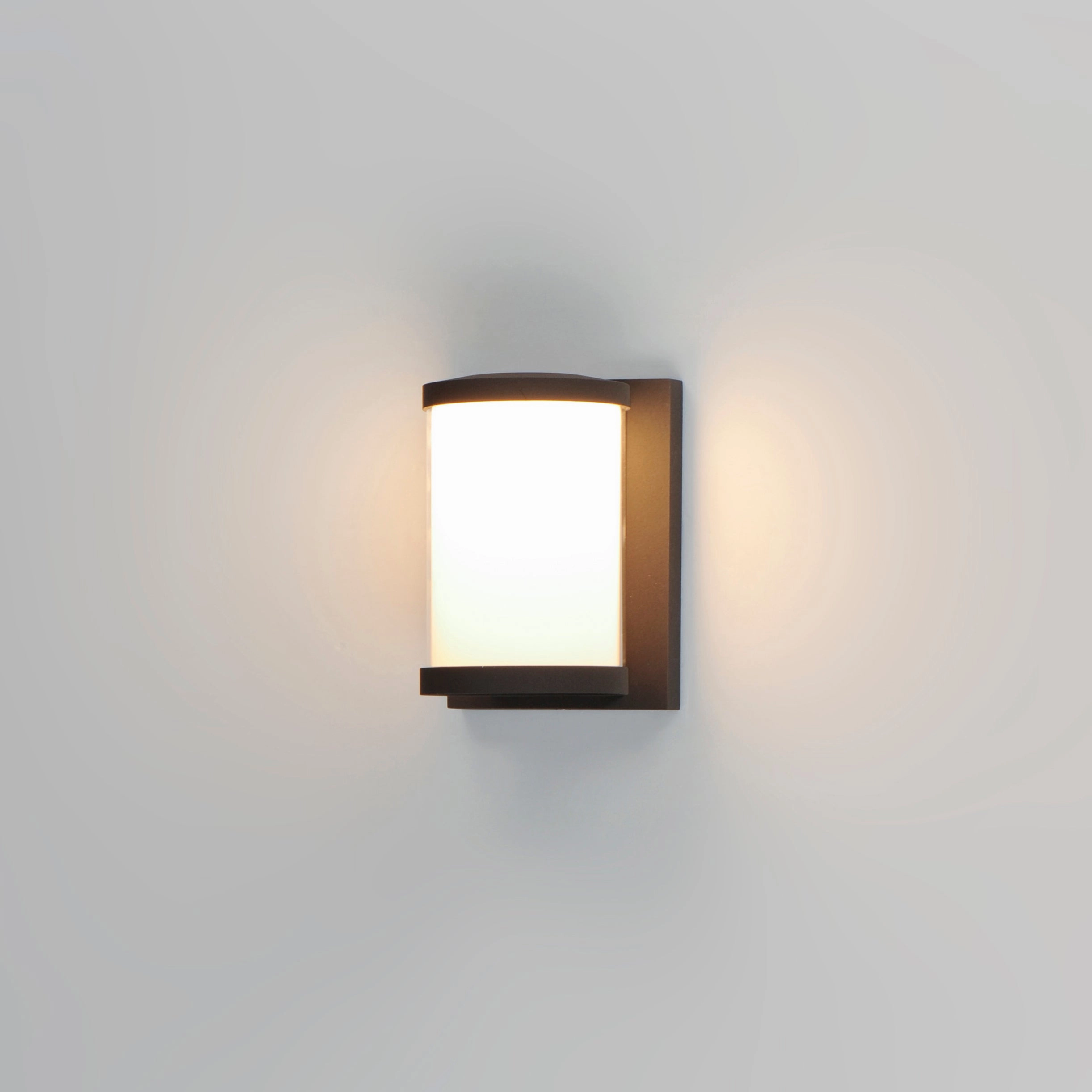 Barrel LED Outdoor Wall Sconce Black