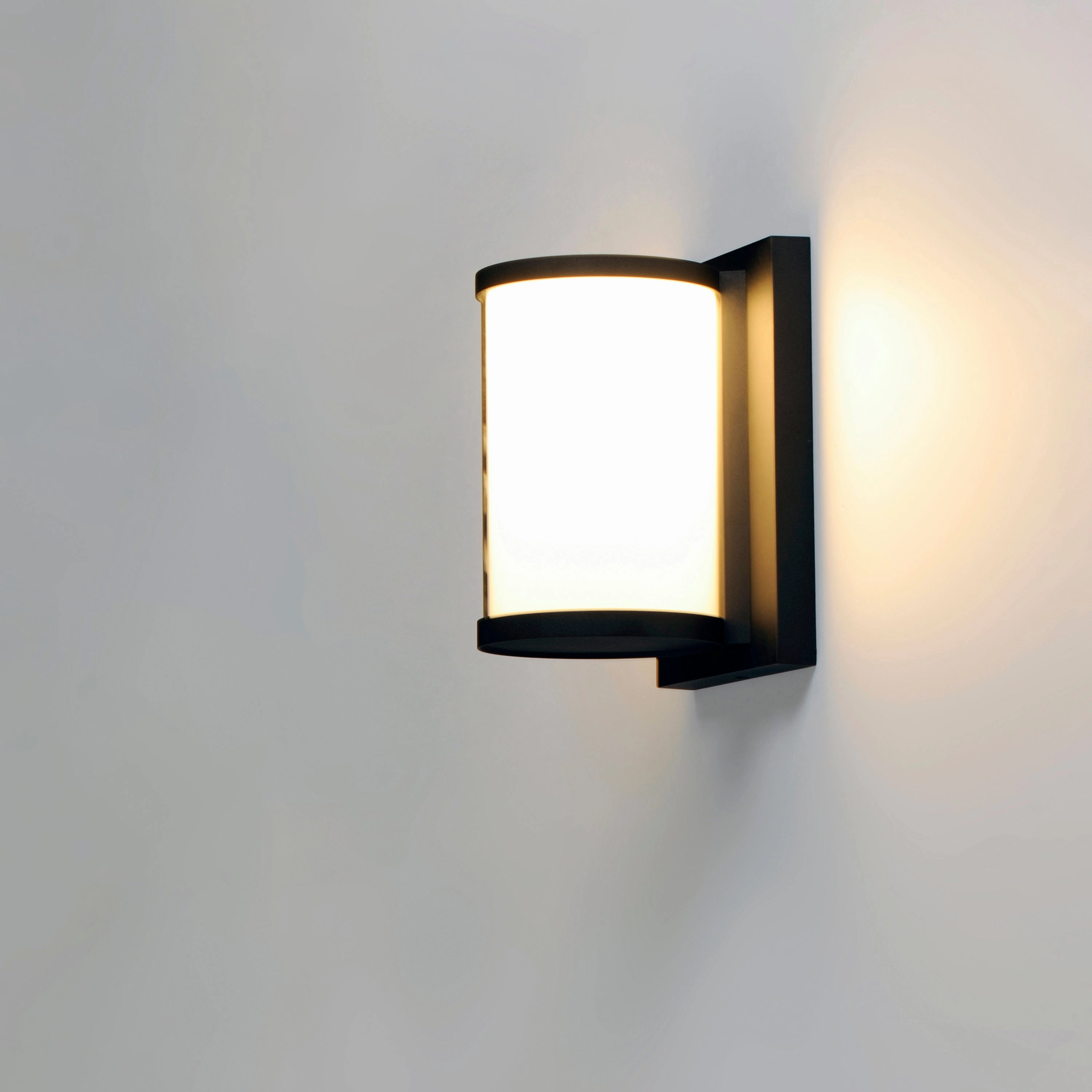 Barrel LED Outdoor Wall Sconce Black