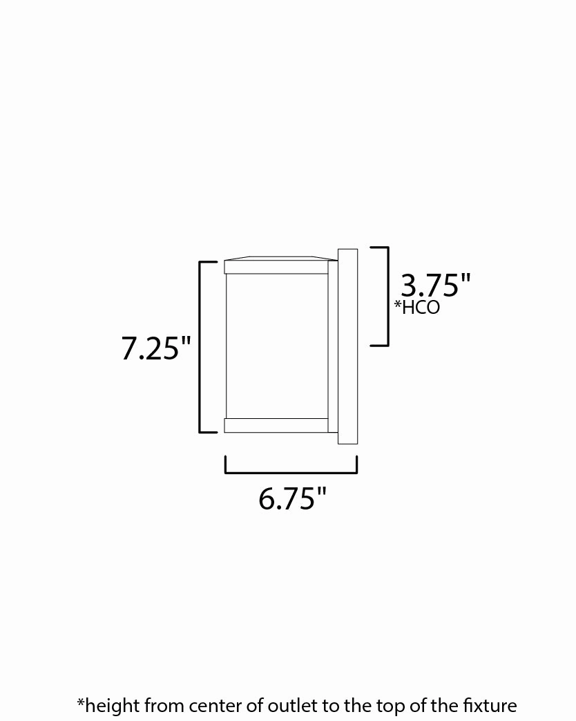 Barrel LED Outdoor Wall Sconce Black