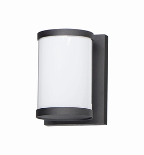 Barrel LED Outdoor Wall Sconce BlackOutdoor wall sconces with motion sensor