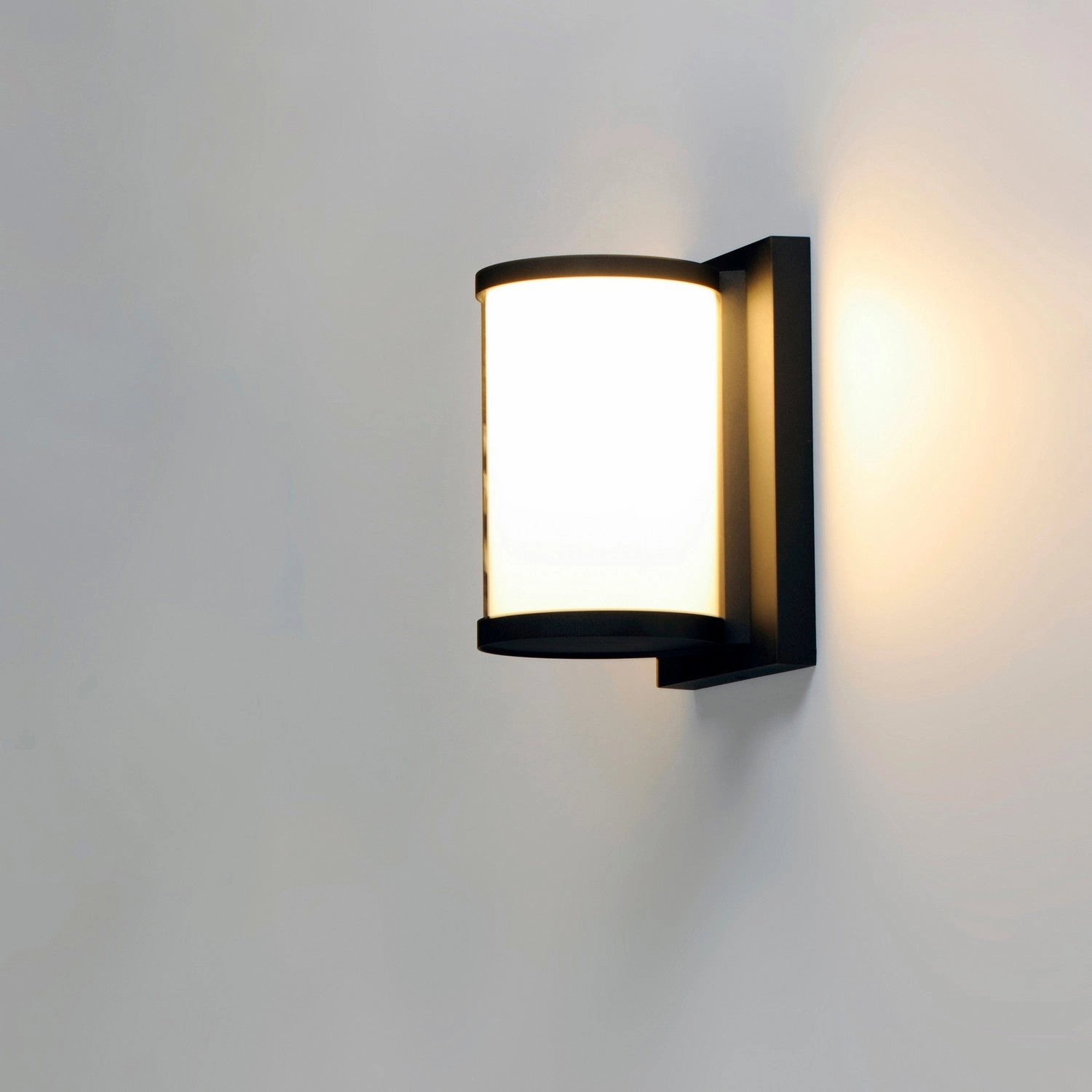 Barrel LED Outdoor Wall Sconce Black