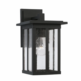 Barrett One Light Outdoor Wall Lantern BlackOutdoor wall sconces with motion sensor