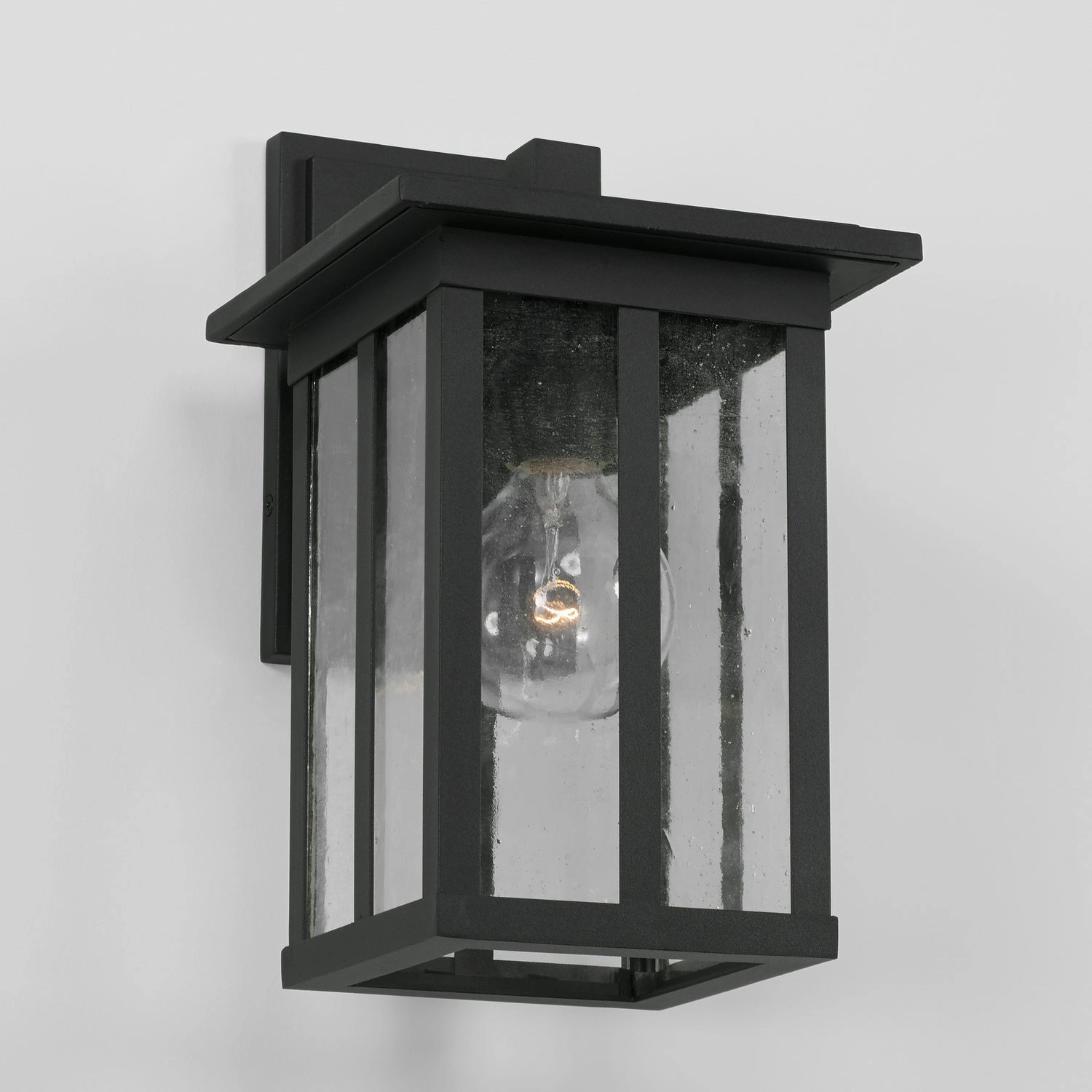 Barrett One Light Outdoor Wall Lantern Black