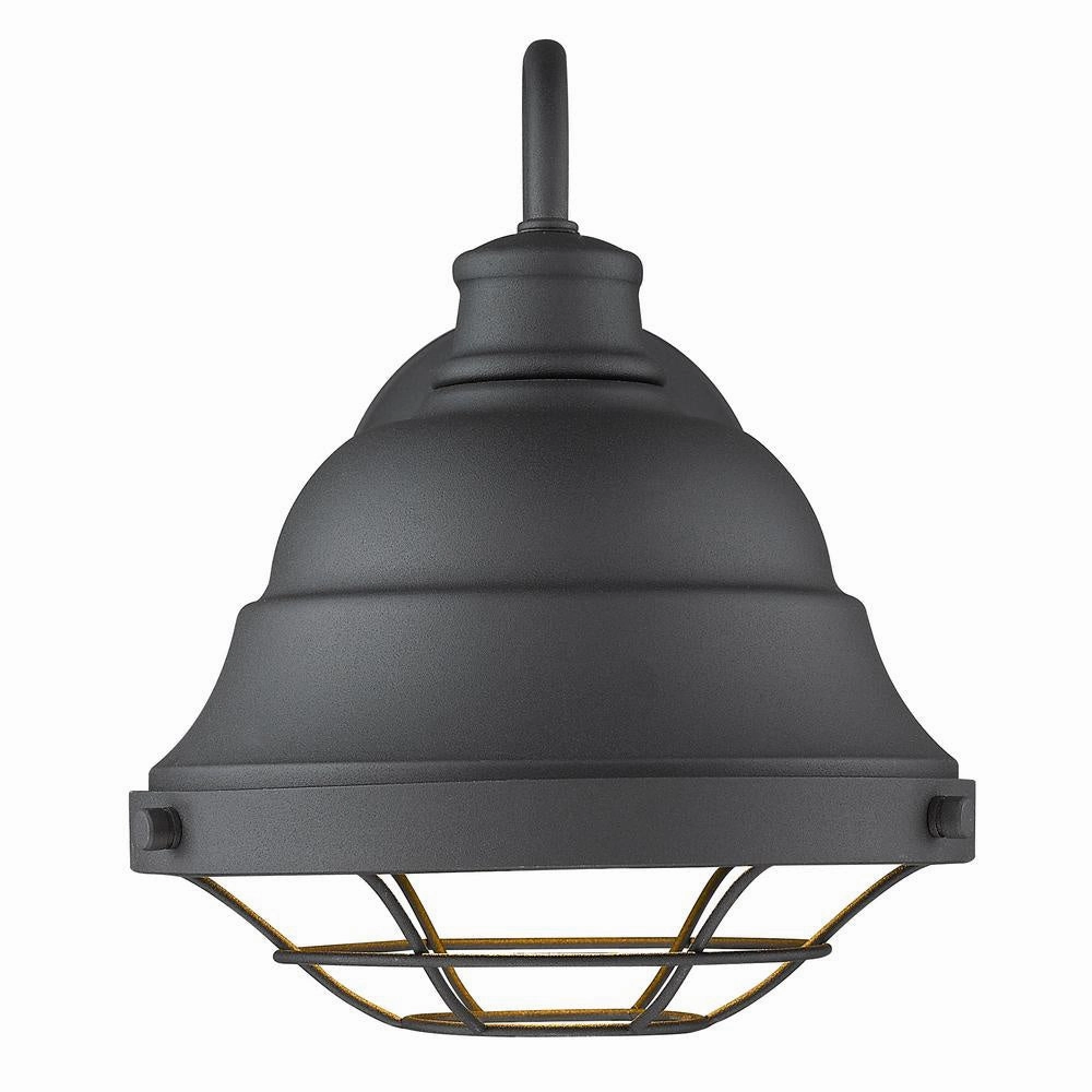 Bartlett One Light Outdoor Wall Sconce Natural Black