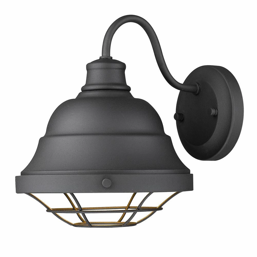 Bartlett One Light Outdoor Wall Sconce Natural Black
