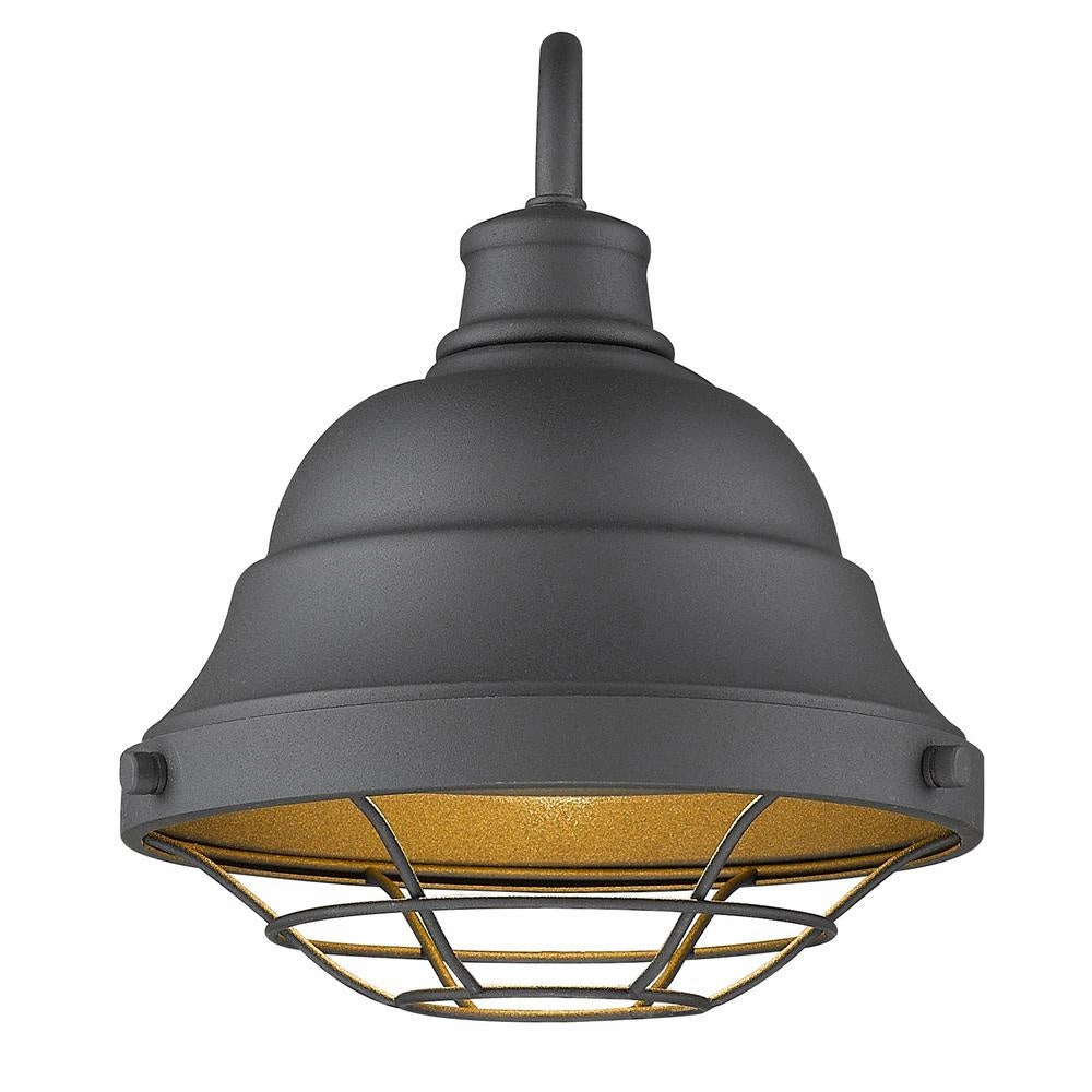 Bartlett One Light Outdoor Wall Sconce Natural Black