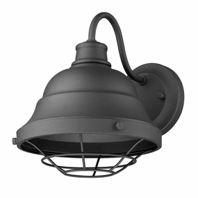 Bartlett One Light Outdoor Wall Sconce Natural BlackOutdoor wall sconces with motion sensor