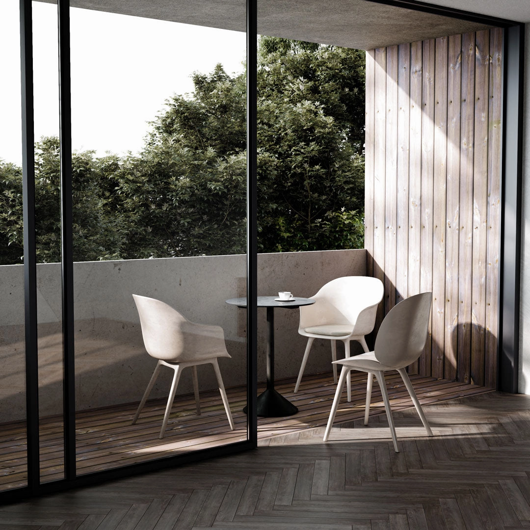 Bat Dining Chair - Plastic Base - Outdoor