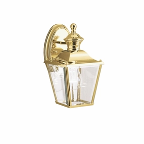 Bay Shore One Light Outdoor Wall Mount Polished BrassOutdoor wall sconces with motion sensor