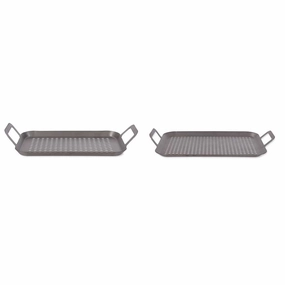 BBQ Trays | Set of 2 durable outdoor garden light fixtures