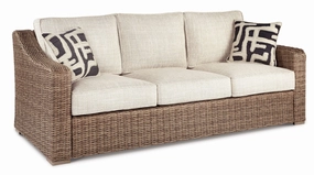 Beachcroft - Outdoor Sofa - Beige, Brownoutdoor patio furniture set