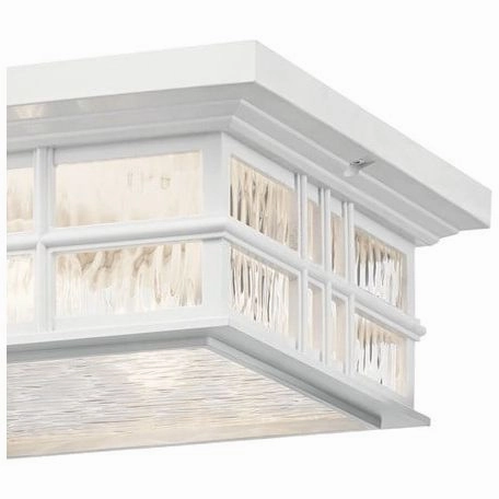Beacon Square 12" 2-Light Outdoor Ceiling Light