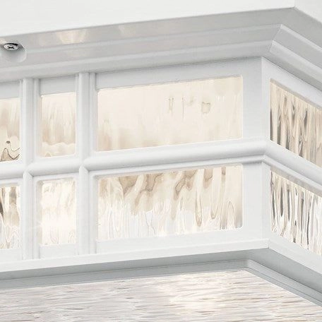 Beacon Square 12" 2-Light Outdoor Ceiling Light