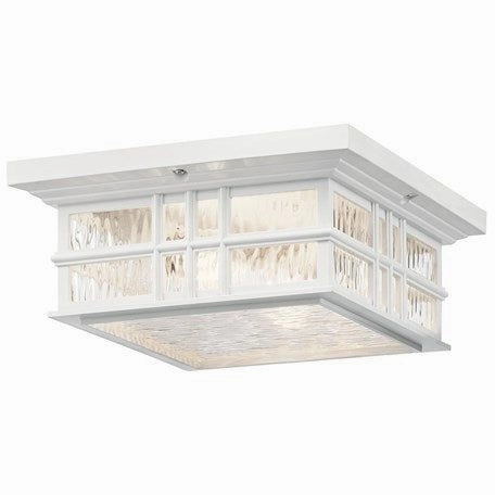 Beacon Square 12" 2-Light Outdoor Ceiling Light