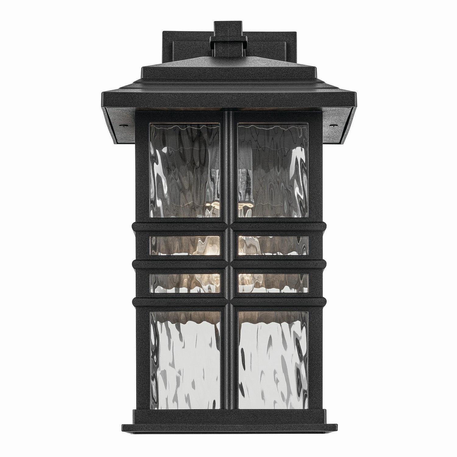 Beacon Square One Light Outdoor Wall Mount Textured Black