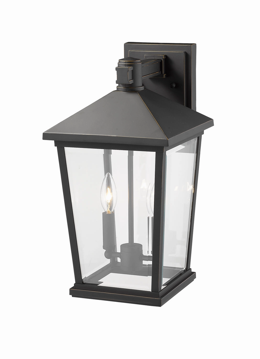 Beacon Two Light Outdoor Wall Sconce Oil Rubbed Bronze