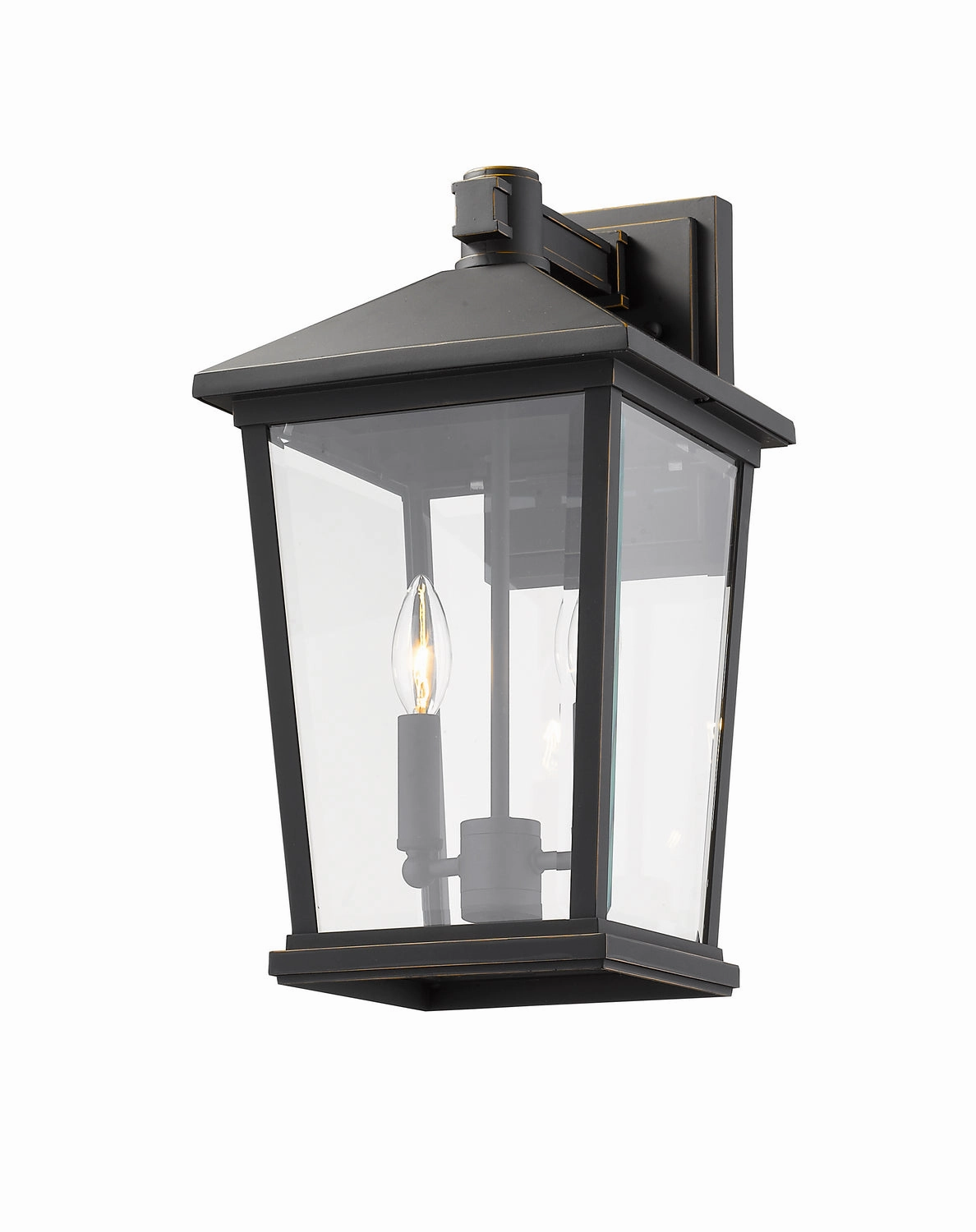 Beacon Two Light Outdoor Wall Sconce Oil Rubbed Bronze