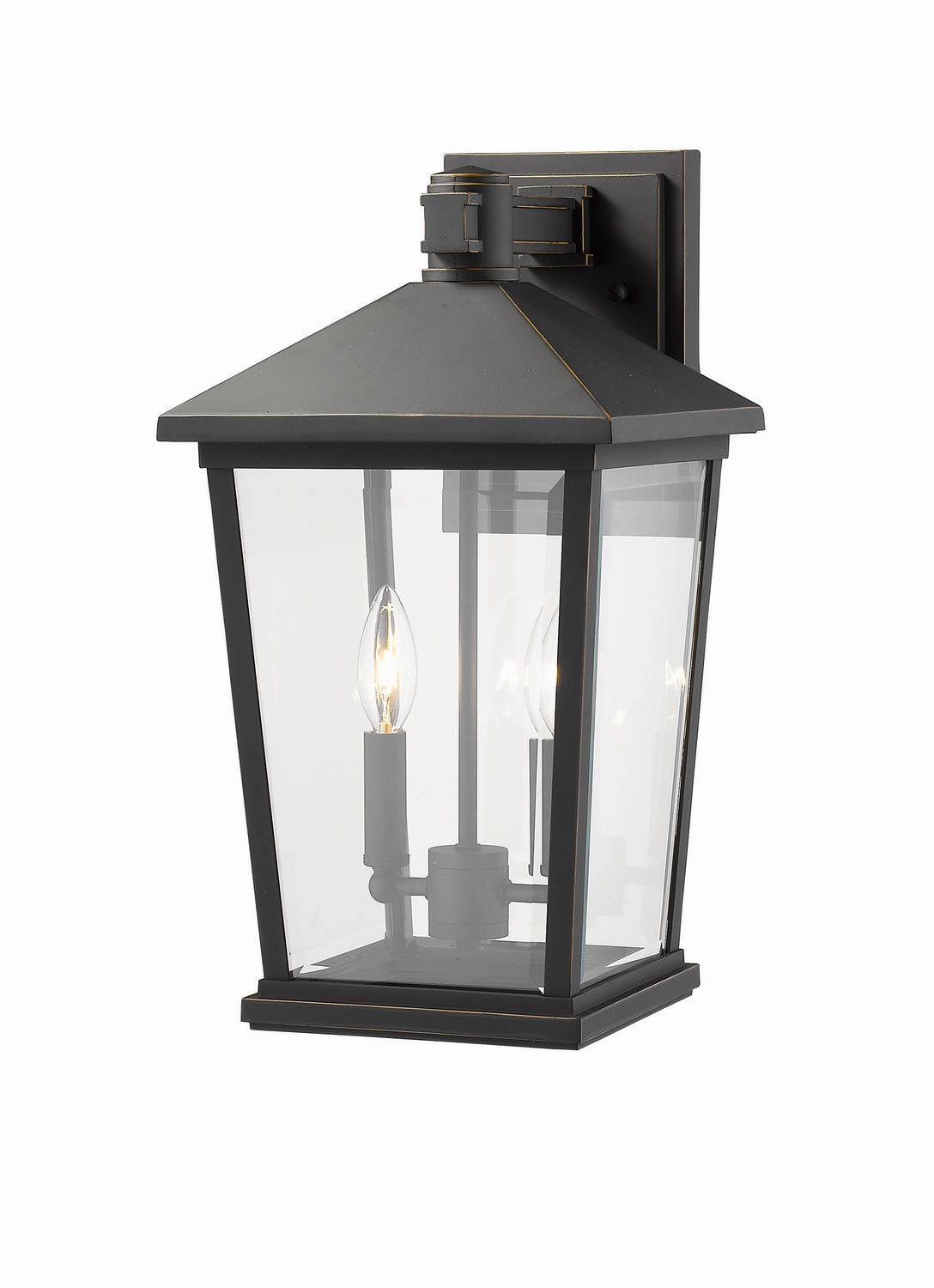 Beacon Two Light Outdoor Wall Sconce Oil Rubbed Bronze