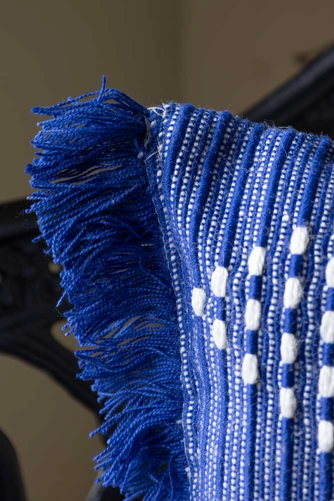Beautiful Blue Diamond Outdoor Cushion