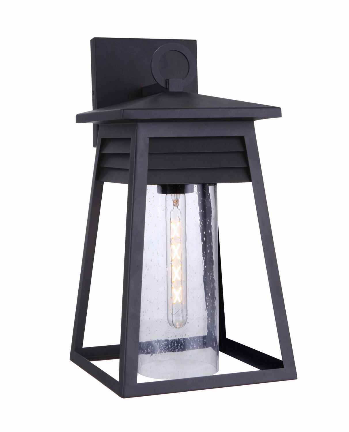 Becca One Light Outdoor Pendant Textured Black
