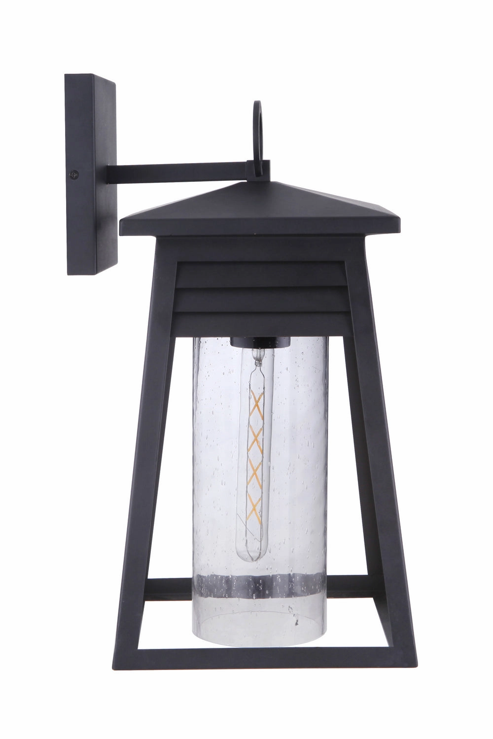 Becca One Light Outdoor Pendant Textured Black