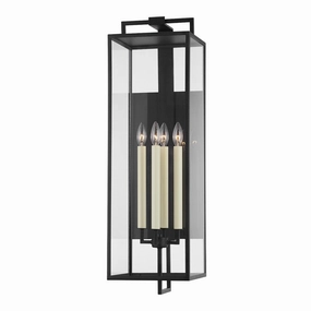 Beckham Four Light Outdoor Wall Sconce Forged IronOutdoor wall sconces with motion sensor