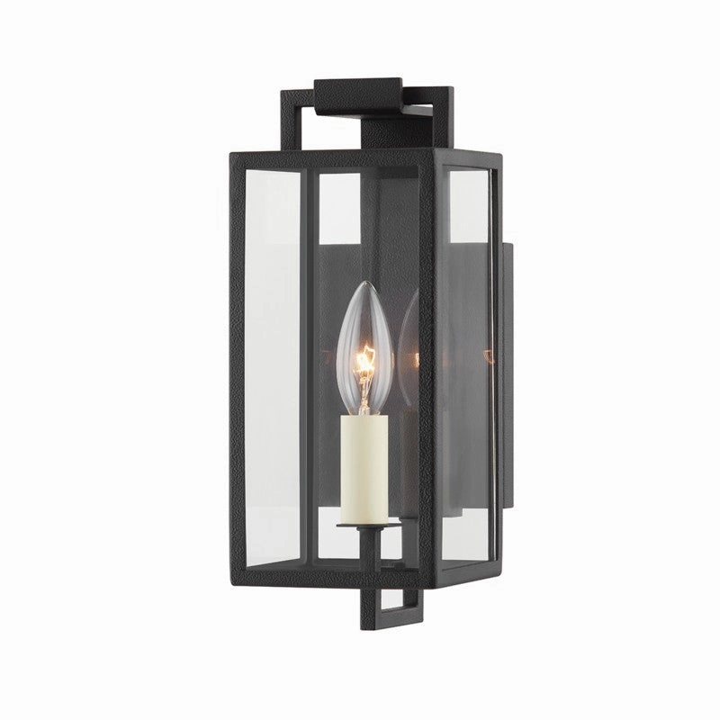 Beckham One Light Outdoor Wall Sconce Forged IronOutdoor wall sconces with motion sensor