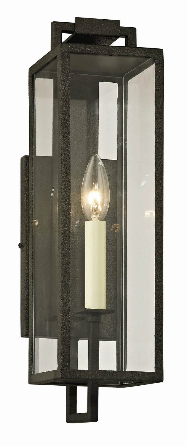 Beckham One Light Wall Lantern Forged IronOutdoor wall sconces with motion sensor