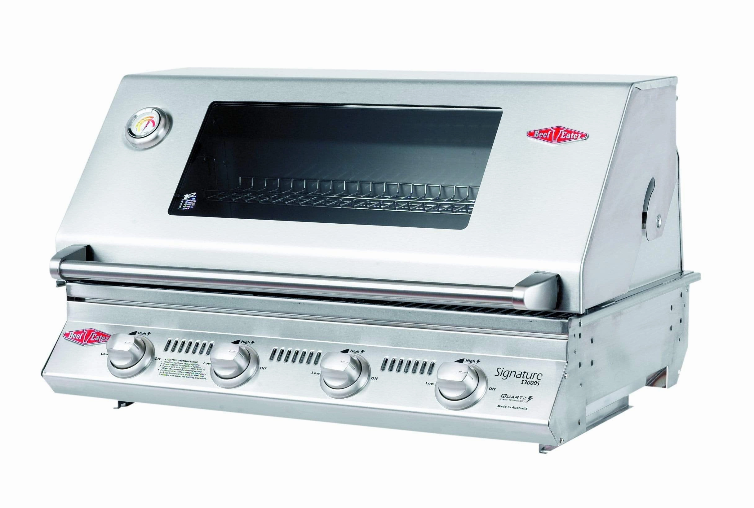 BeefEater Signature S3000S 32" 4-Burner Standard Built-In Barbecue Grill 12840 compact BBQ grill for small spaces