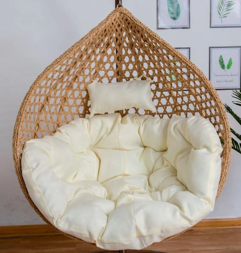 Beige Cushion for Single Seater Hanging Egg Chairthick cushion for outdoor egg chair