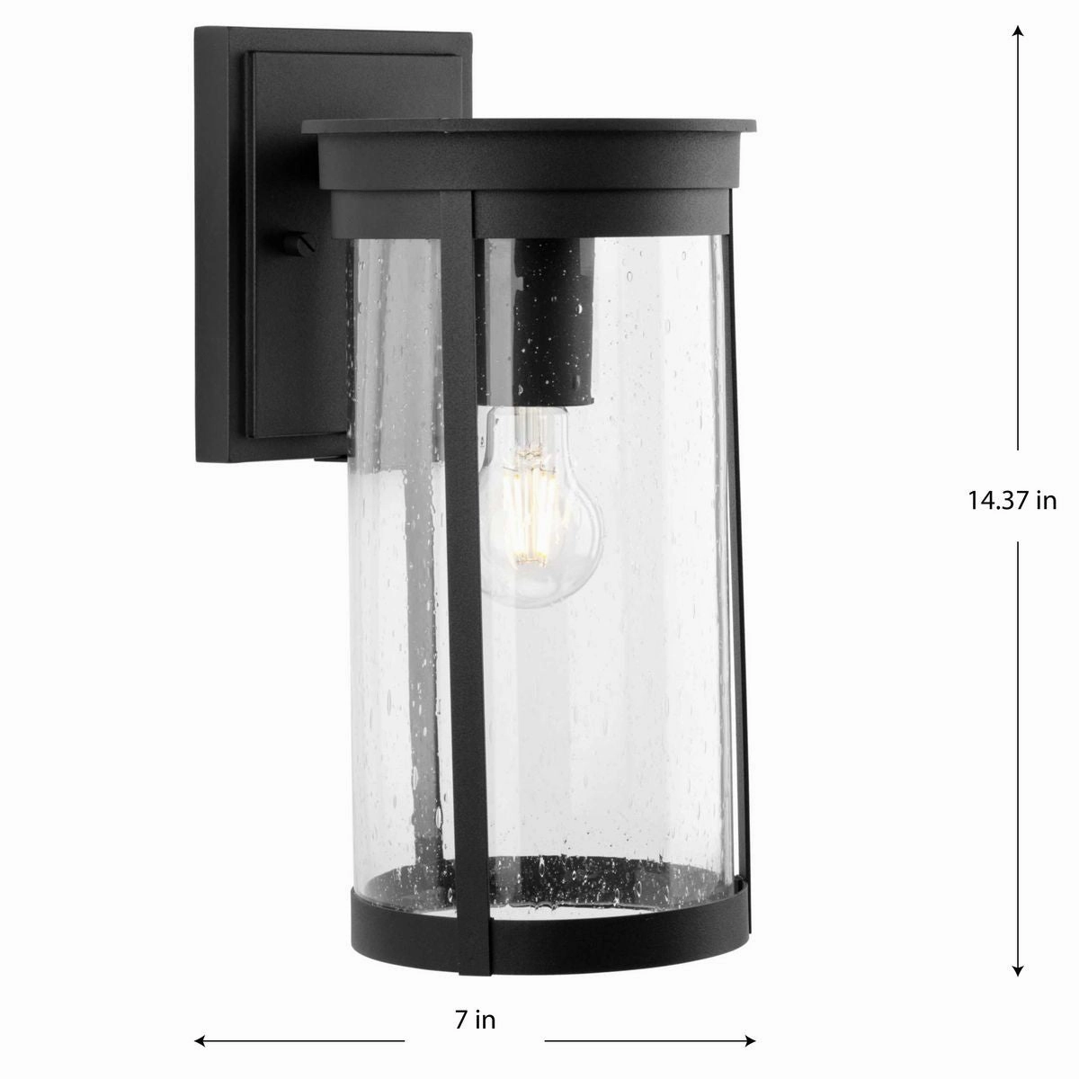 Belden One Light Outdoor Wall Lantern Black