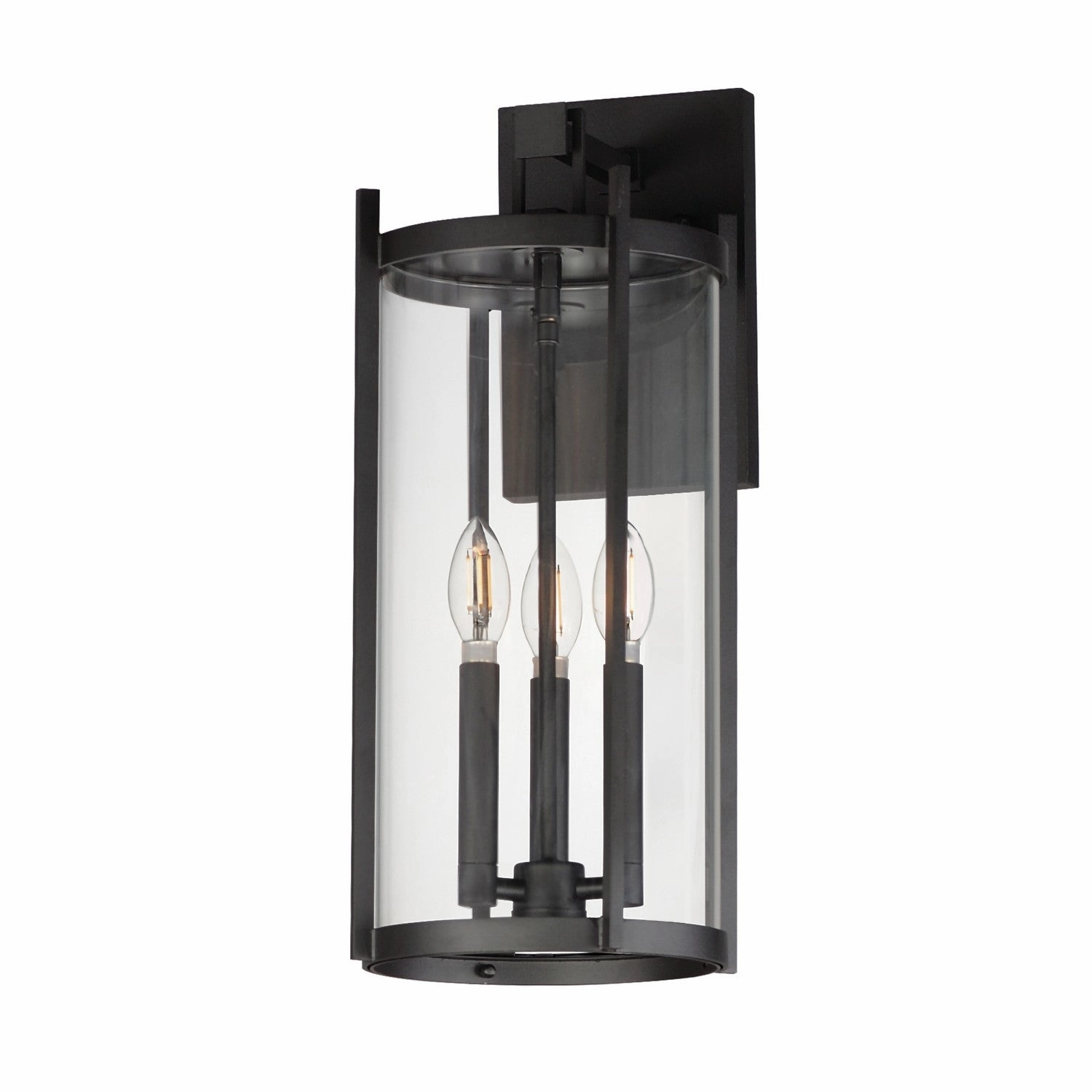 Belfry Three Light Wall Sconce BlackOutdoor wall sconces with motion sensor