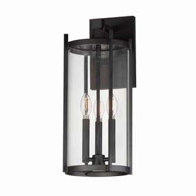 Belfry Three Light Wall Sconce BlackOutdoor wall sconces with motion sensor