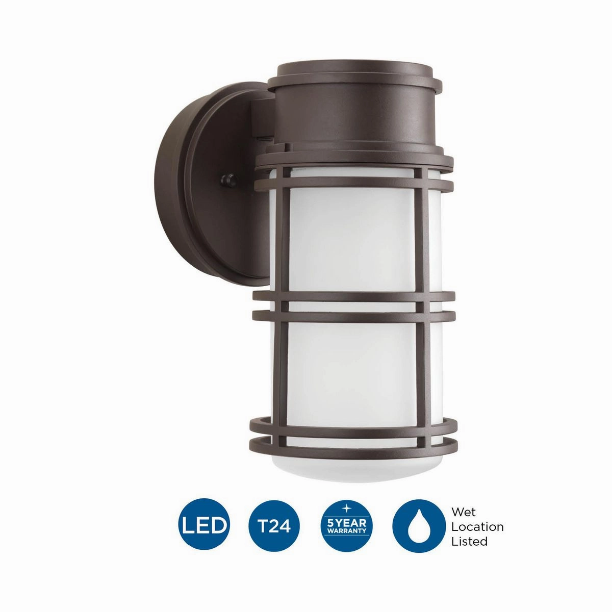 Bell Led LED Wall Lantern Antique Bronze