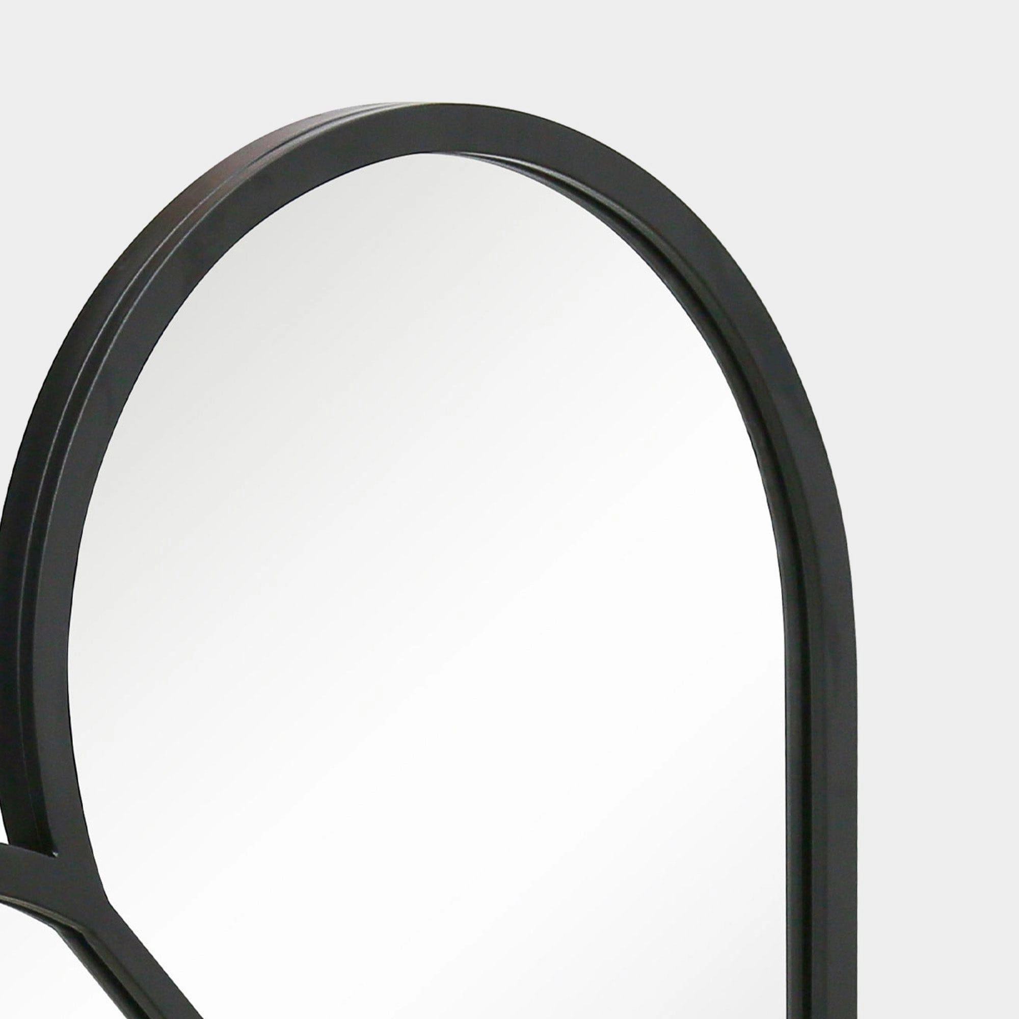 Belle - Black Heart Shaped Mirror
